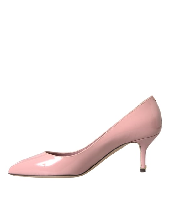 Tacones de charol rosa claro de Dolce & Gabbana - Image 5