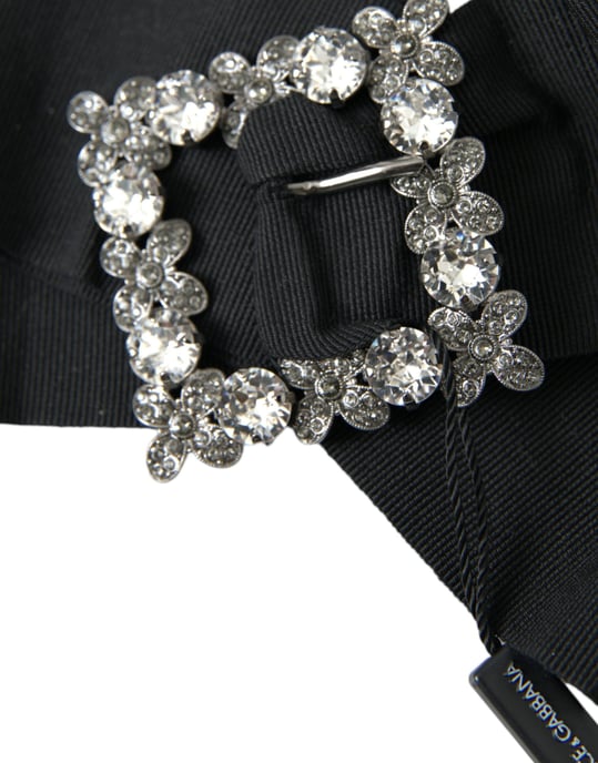 Clip para el cabello adornado con cristales Swarovski negros de Dolce & Gabbana - Image 2