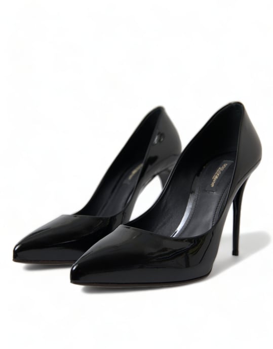 Zapatos de tacón de charol negro Dolce & Gabbana - Image 3