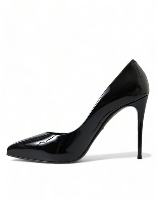 Zapatos de tacón de charol negro Dolce & Gabbana - Image 5