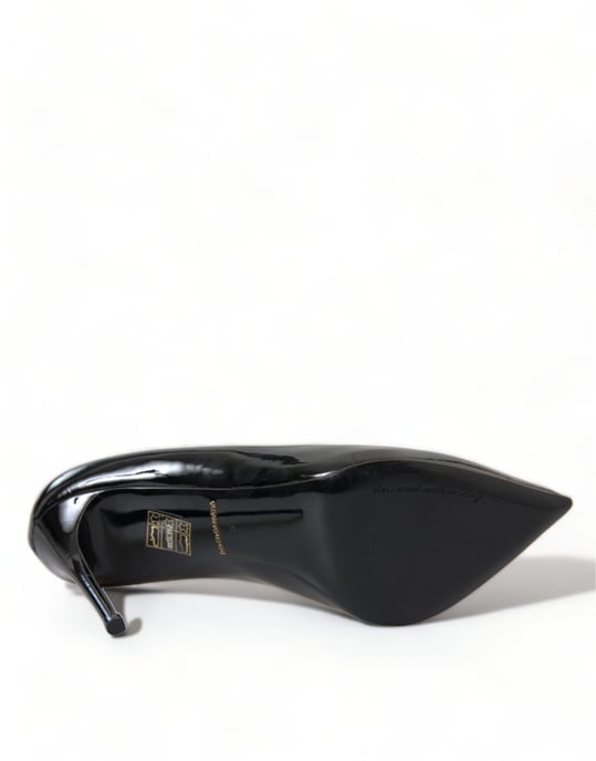 Zapatos de tacón de charol negro Dolce & Gabbana - Image 6
