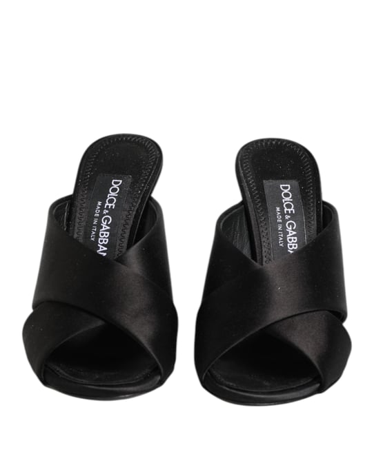 Sandalias de tacón alto Barrocas Negras Keira de Dolce & Gabbana - Image 2
