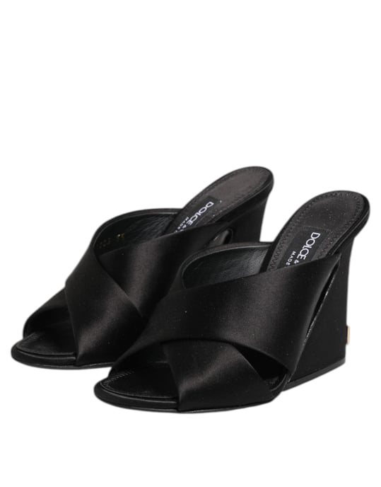 Sandalias de tacón alto Barrocas Negras Keira de Dolce & Gabbana - Image 4