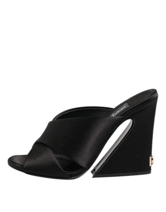 Sandalias de tacón alto Barrocas Negras Keira de Dolce & Gabbana - Image 6