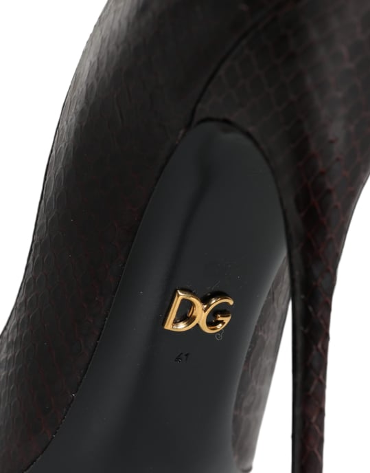Zapatos de Tacón de Cuero Exótico Multicolor Dolce & Gabbana - Image 5