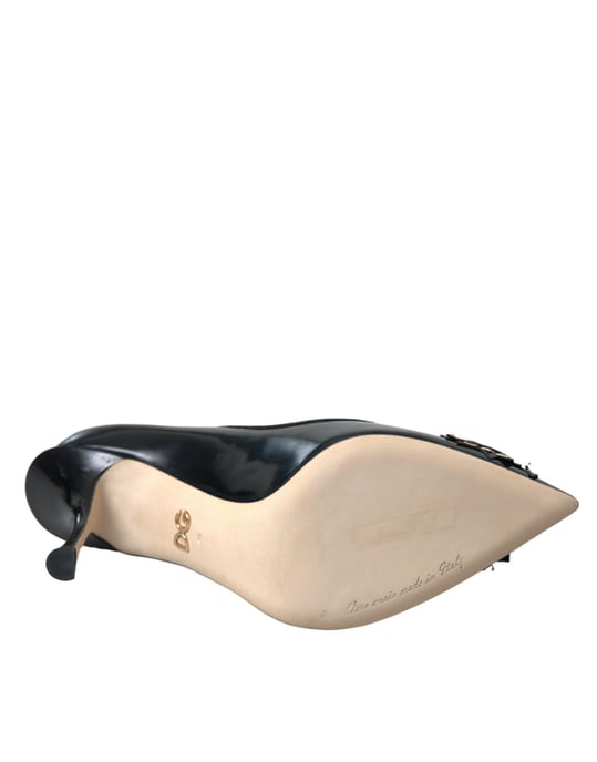 Zapatos de tacón WOW de cuero negro de Dolce & Gabbana - Image 6