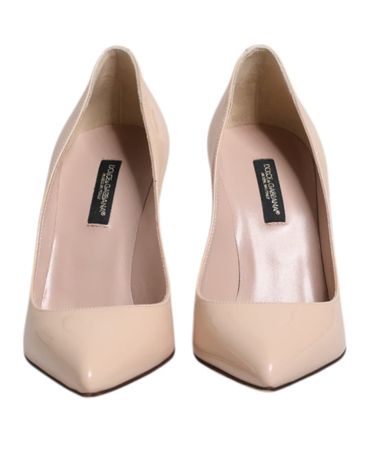 Zapatos de tacón stiletto de charol beige Dolce & Gabbana - Image 2