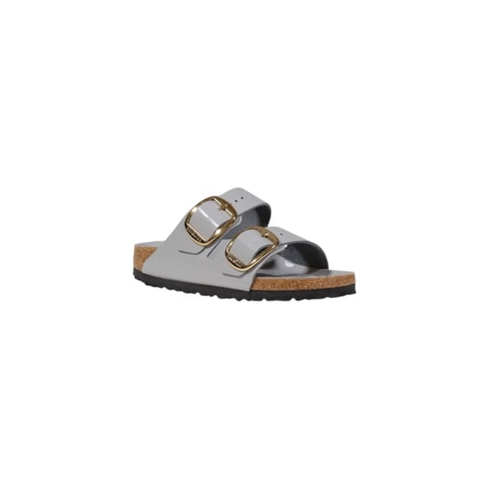 Zapatillas de cuero gris Birkenstock - Image 2