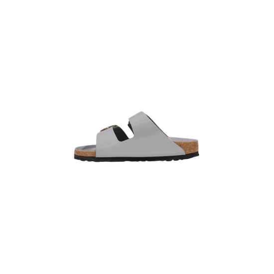 Zapatillas de cuero gris Birkenstock - Image 3