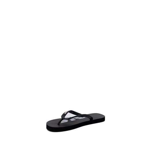 Sandalias de goma flip-flop negras y blancas de Emporio Armani Underwear - Image 2