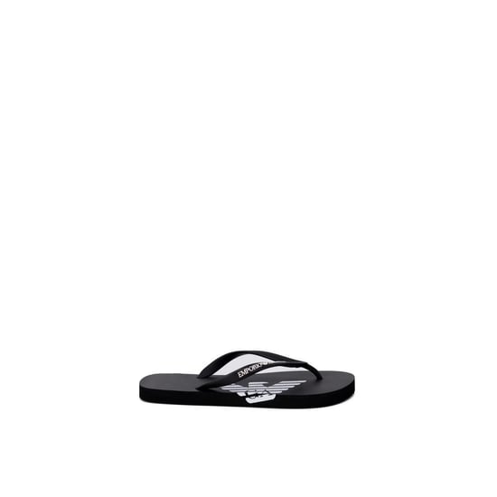 Sandalias de goma flip-flop negras y blancas de Emporio Armani Underwear - Image 4
