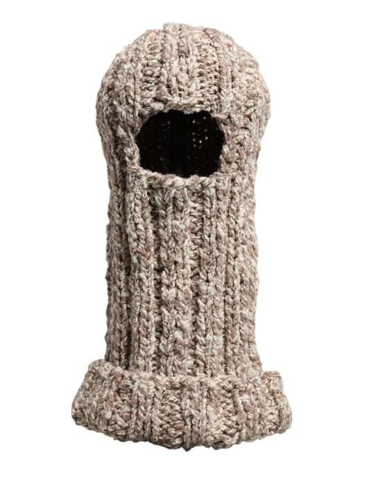 Gorro Balaclava de Lana Beige Tejido de Dolce & Gabbana - Image 5