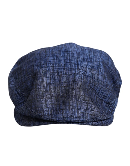 Gorra de newsboy de algodón elástico azul Dolce & Gabbana - Image 2