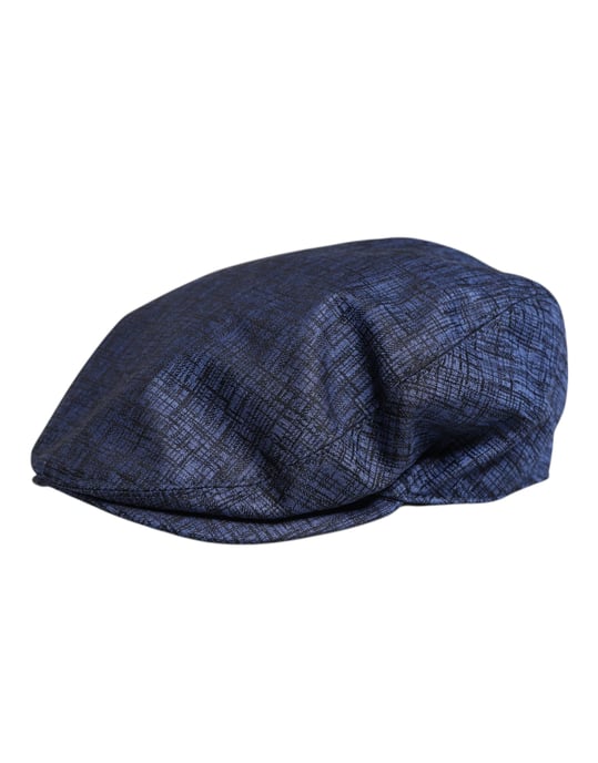 Gorra de newsboy de algodón elástico azul Dolce & Gabbana - Image 3