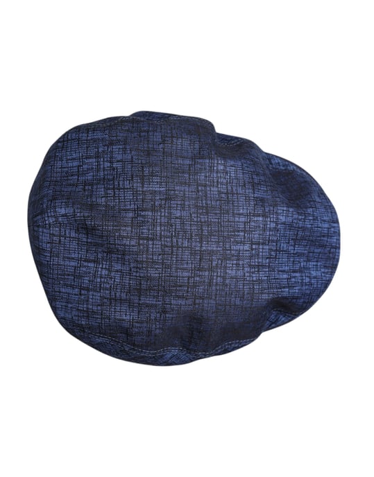 Gorra de newsboy de algodón elástico azul Dolce & Gabbana - Image 5
