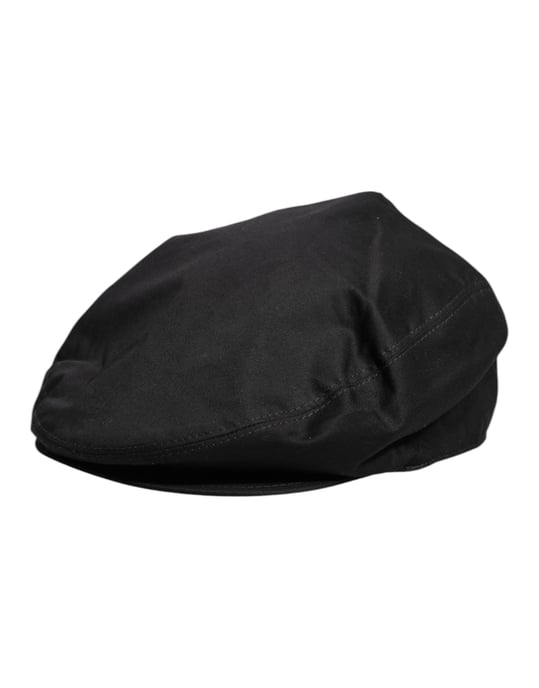 Gorra de Cabbie de Algodón Negro Dolce & Gabbana - Image 3