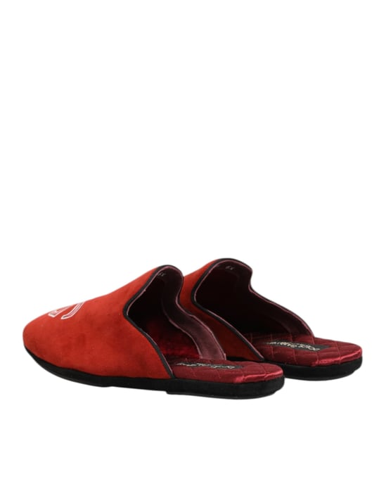 Zapatillas de Casa DG King para Hombre en Ante Rojo de Dolce & Gabbana - Image 6
