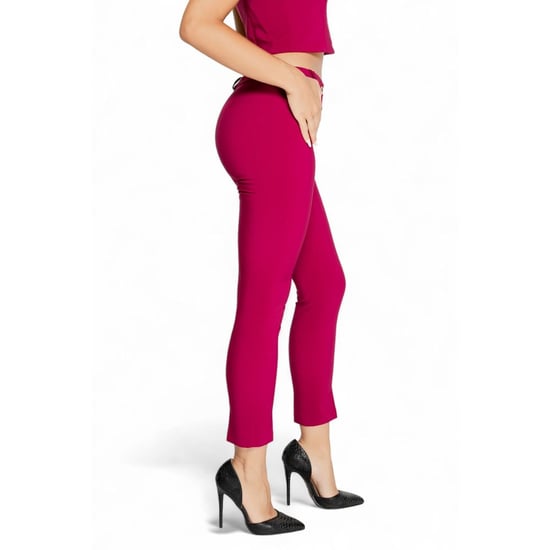 Pantalones Casuales de Poliéster Bordeaux Rinascimento - Image 4