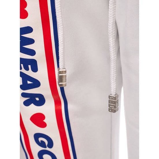GCDS Joggers de algodón blancos (Pantalones de entrenamiento) - Image 3