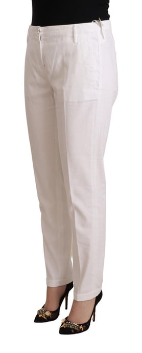 Pantalones Birgitte Cónicos de Cintura Media Blanca Jacob Cohen - Image 2