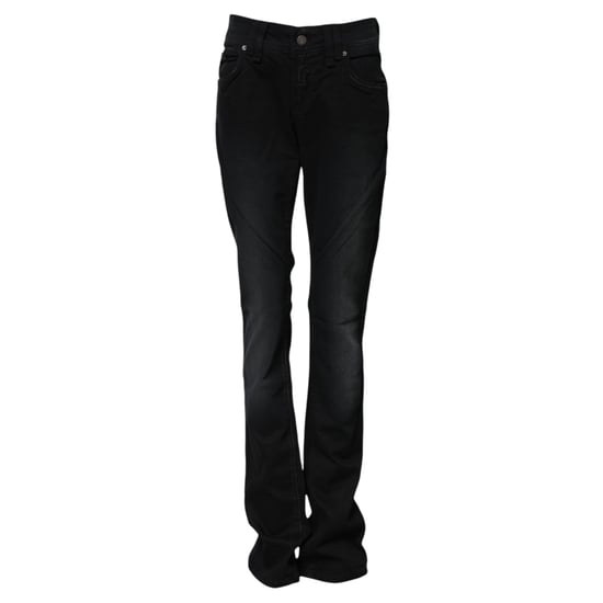 Jean de mezclilla negro de algodón de cintura media, tapered de John Galliano - Image 5