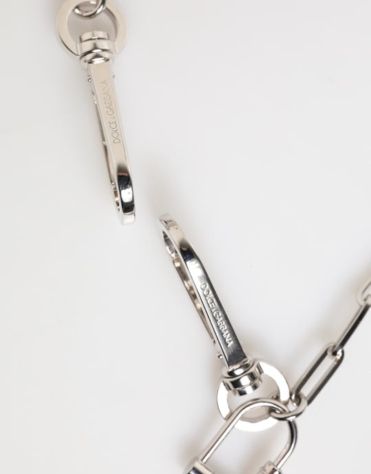 Collar para hombres con colgante del logo DG en cadena de metal tono plateado de Dolce & Gabbana - Image 5