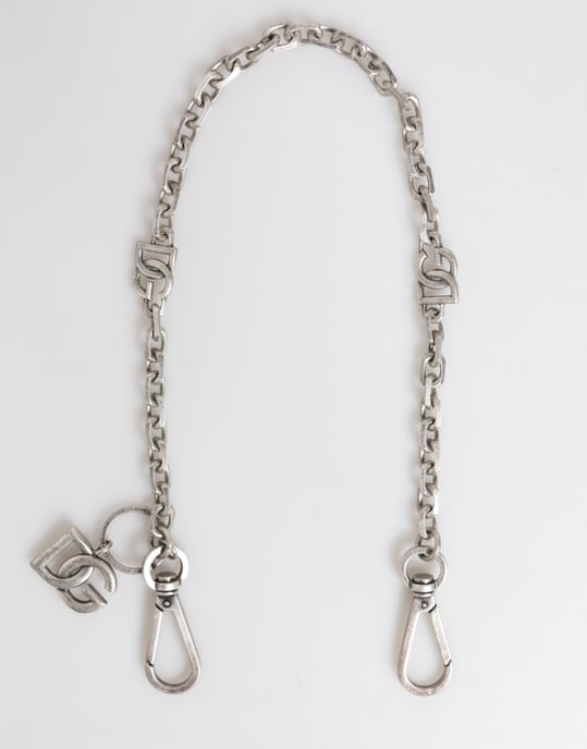 Collar de Hombre con Detalles en Logo DG de Latón en Tono Plateado de Dolce & Gabbana - Image 2
