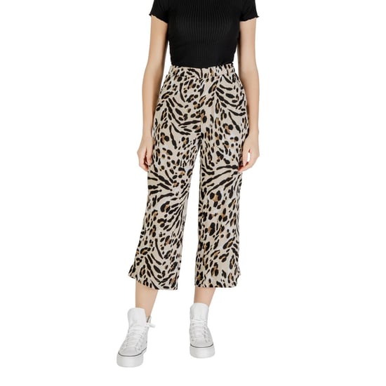 ICHI Pantalones Cortos de Viscosa Beige - Image 1