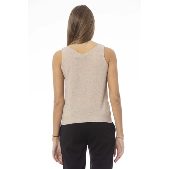 Top de Lana Beige para Mujer Baldinini Trend - Image 3
