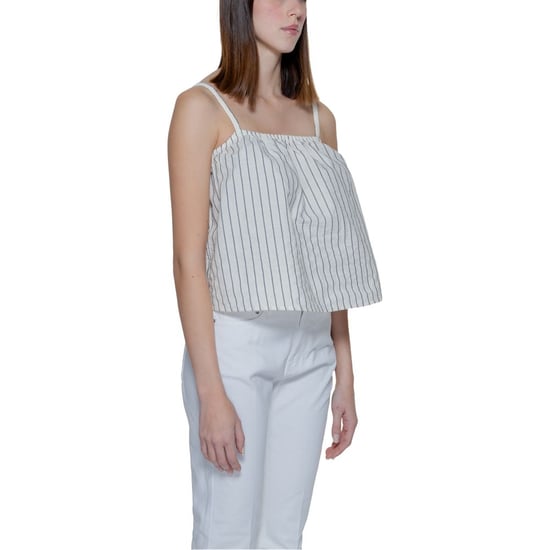 Vero Moda Camisetas Sin Mangas de Algodón Orgánico Beiges - Image 3