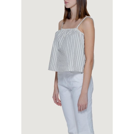 Vero Moda Camisetas Sin Mangas de Algodón Orgánico Beiges - Image 4