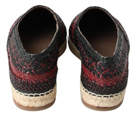 Zapatos de esparto de piel de búfalo negra Bordeaux de Dolce & Gabbana - Image 3