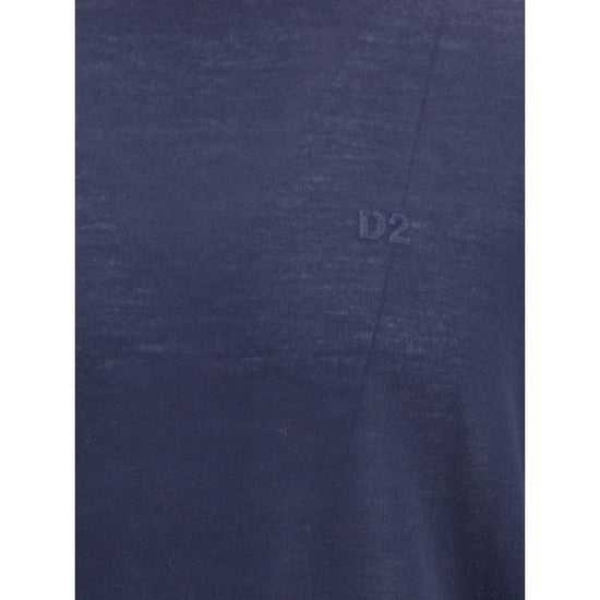Suéter de Cuello Alto de Lana de Forro Polar Dsquared² Azul - Image 3