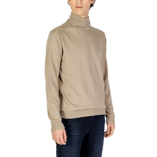 U.S. POLO ASSN. Suéter de cuello alto de algodón beige - Image 4