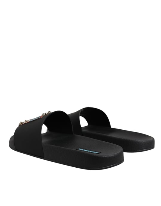 Zapatillas de Playa de Piel Negra Dolce & Gabbana - Image 4