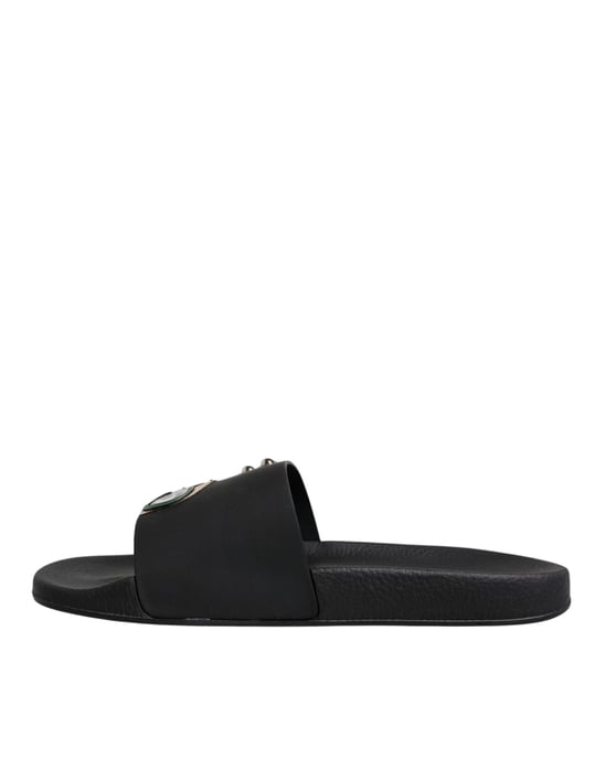Zapatillas de Playa de Piel Negra Dolce & Gabbana - Image 5