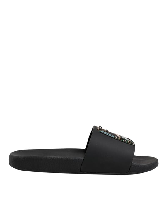 Zapatillas de Playa de Piel Negra Dolce & Gabbana - Image 6