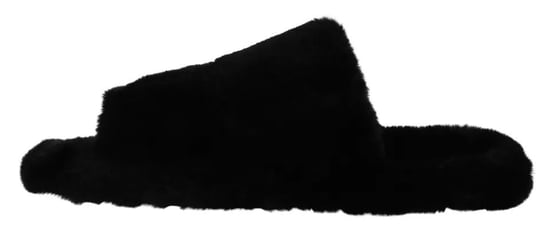 Sandalias Planas para Hombre de Poliéster Negro con Piel Sintética de Dolce & Gabbana - Image 2