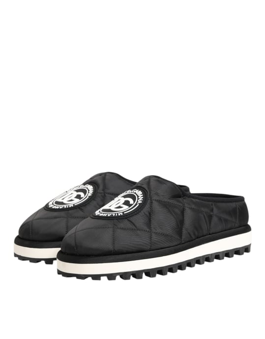 Zapatos deportivos sin cordones de nylon negro Dolce & Gabbana - Image 5