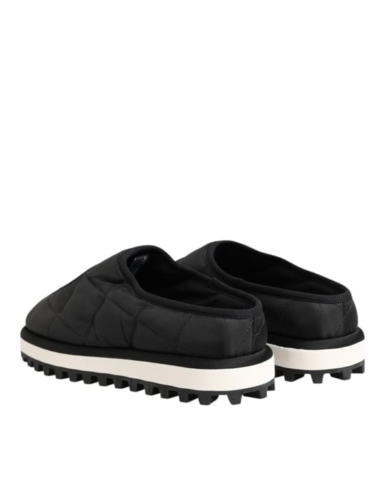 Zapatos deportivos sin cordones de nylon negro Dolce & Gabbana - Image 6