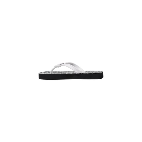 Sandalias de goma de tiras Armani Exchange en negro y blanco - Image 3