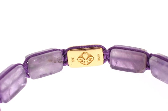 Pulsera Nialaya CZ Ágata Amatista Gold 18K 925 - Image 5