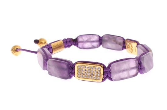 Pulsera Nialaya CZ Ágata Amatista Gold 18K 925 - Image 6
