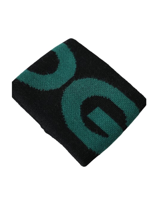 Pulsera Dolce & Gabbana Negra Verde de Lana con Logo #DGMILLENNIALS - Image 4