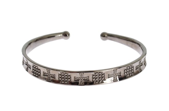 Nialaya Pulsera de Brazalete de Plata 925 con Rodio Gris - Image 1