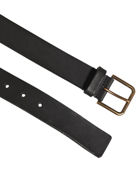 Cinturón Clásico para Hombre en Cuero Negro con Hebilla Metálica de Dolce & Gabbana - Image 4