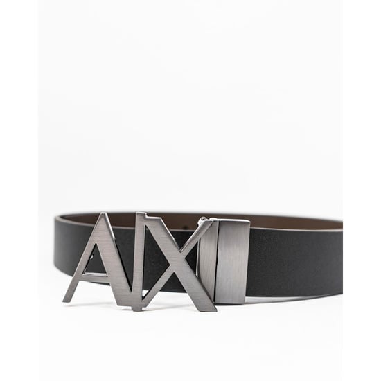 Cinturón Regular de Cuero Negro Armani Exchange - Image 2