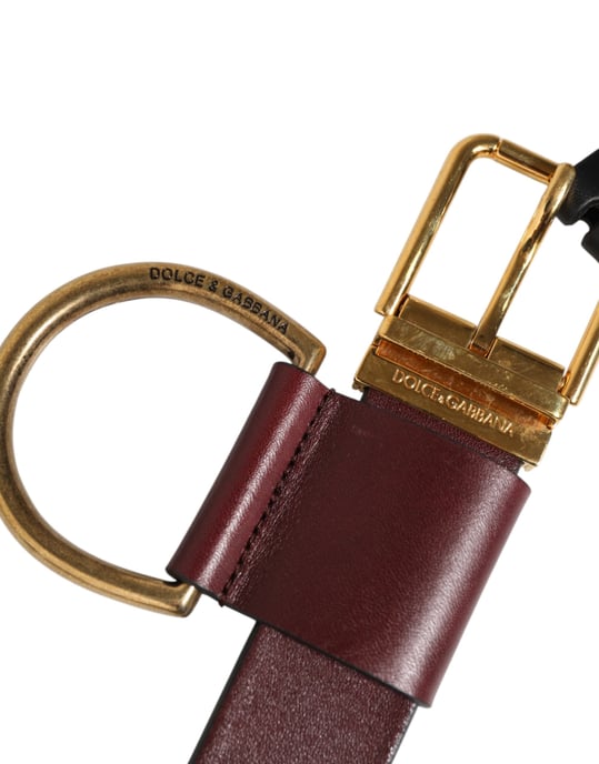Llave de Clip de Cuero Marrón Dolce & Gabbana con Accesorios de Hebilla para Cinturón - Image 4