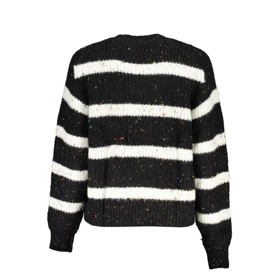 Suéter de mujer de acrílico negro con cuello alto Desigual - Image 2