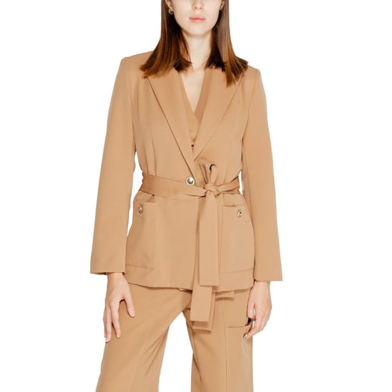 Blazer de poliéster beige Rinascimento - Image 5